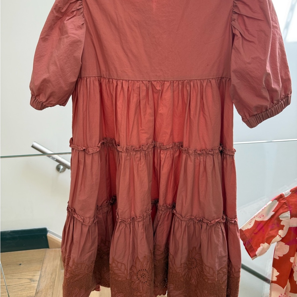 Elegant Terracotta Kids Formal Dress - Picture 5 of 6